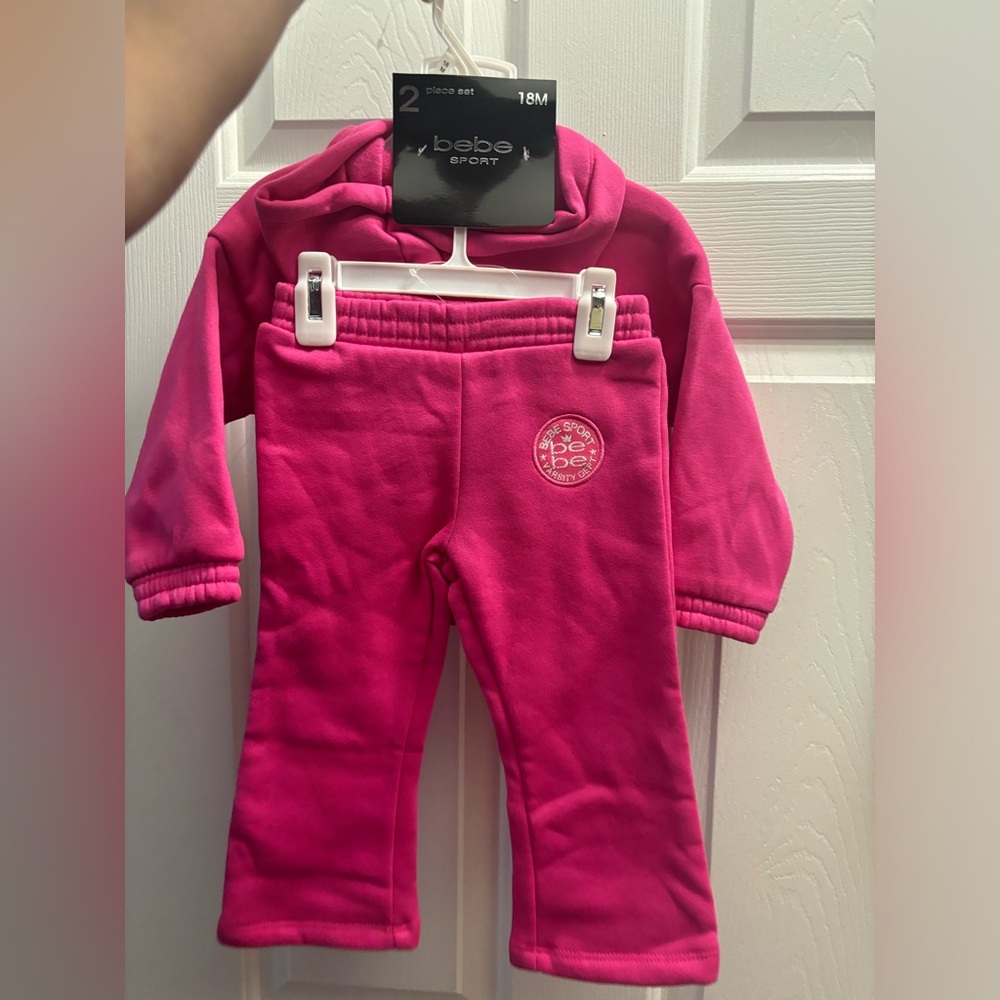 **NEVER WORN** Pink Bebe baby tracksuit - SIZE 18 MONTHS